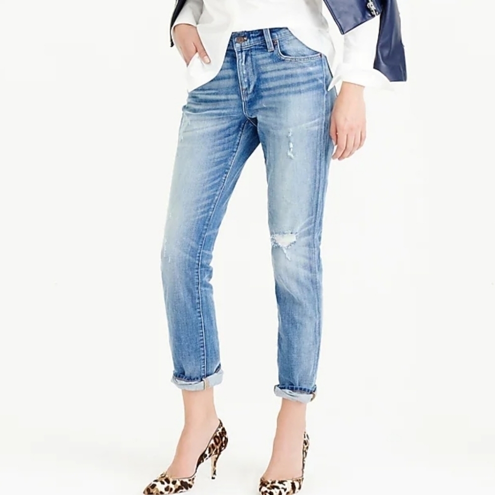 J. Crew Slim Broken In Boyfriend Jeans